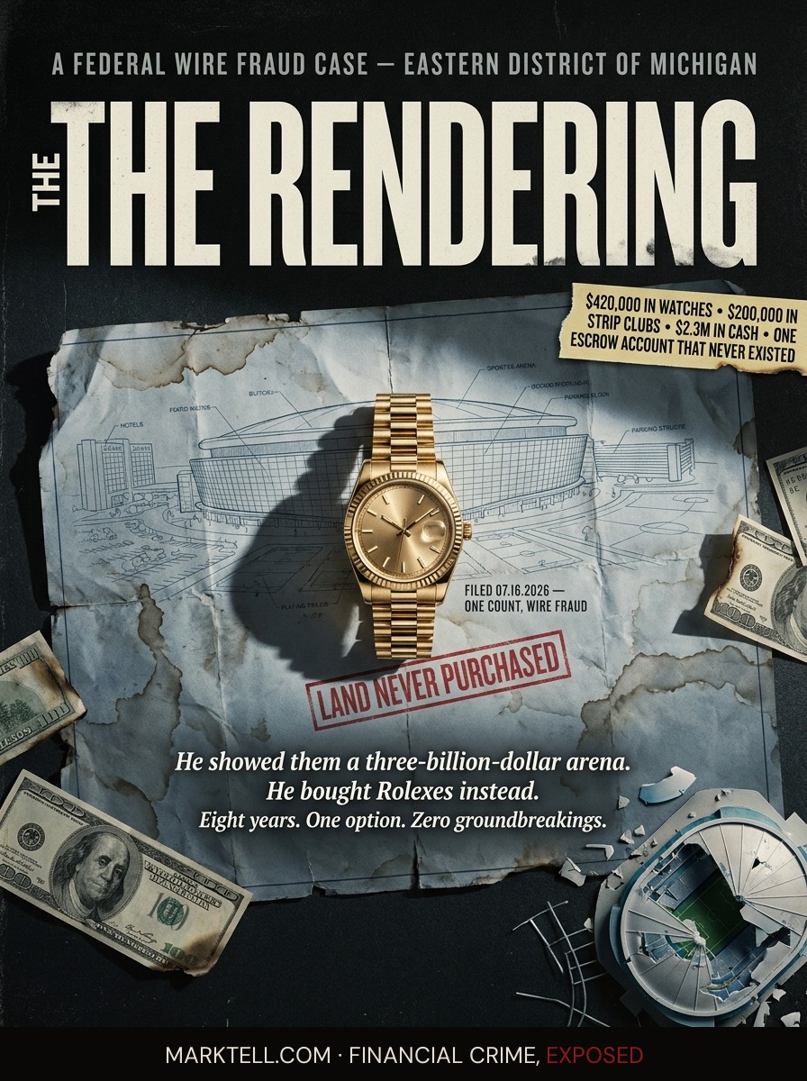 The land was never bought. The Rolexes were.