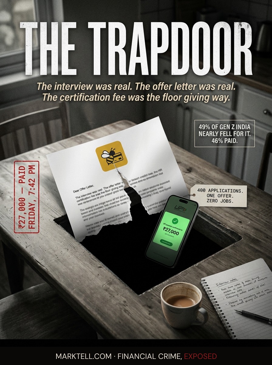 The interview was real. The offer letter was real. The ₹27,000 certification was the trapdoor.