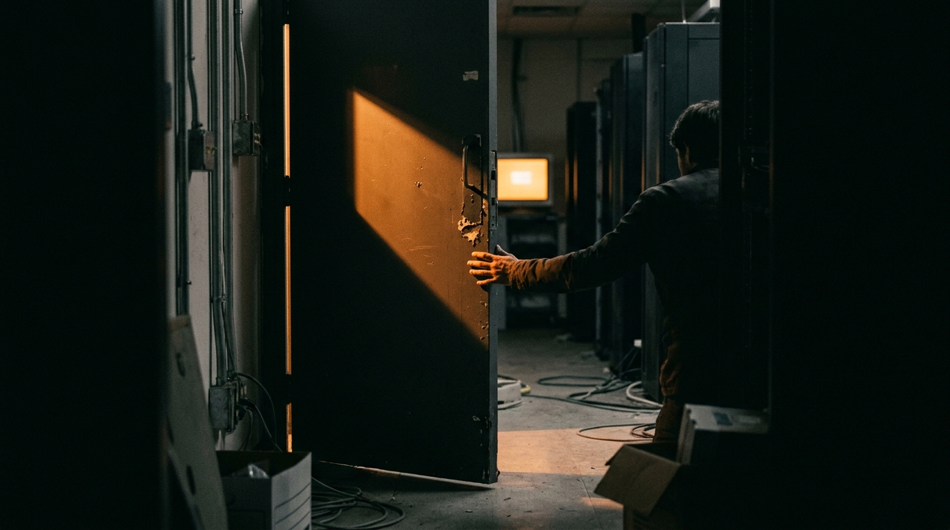 The old door was still unlocked