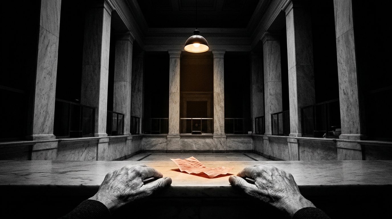An old man fired a gun in Athens because the machine left him nothing else