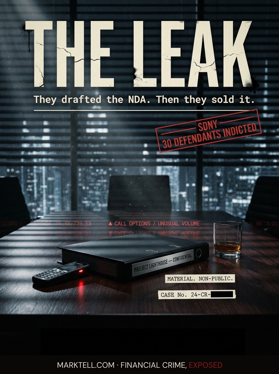 The deal memo gets the conference room. The trade gets the burner phone.