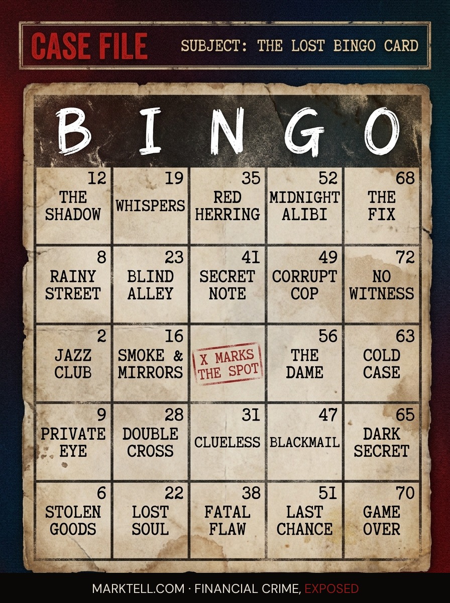The bingo hall was the cover. The fugitive is the footnote.