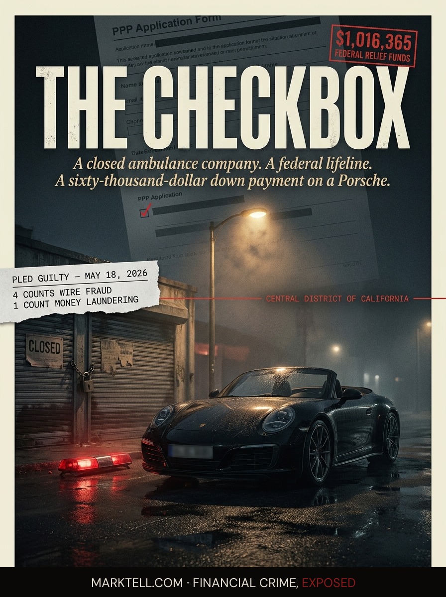 The Porsche cost sixty thousand dollars. The ambulance company had been closed for two years.