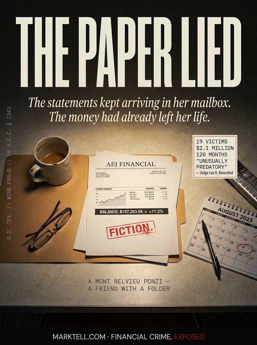 The statements kept arriving. The money had already left.