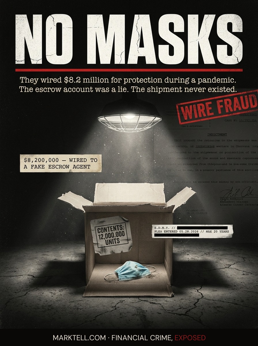 The escrow account was the trapdoor. The masks were never coming.