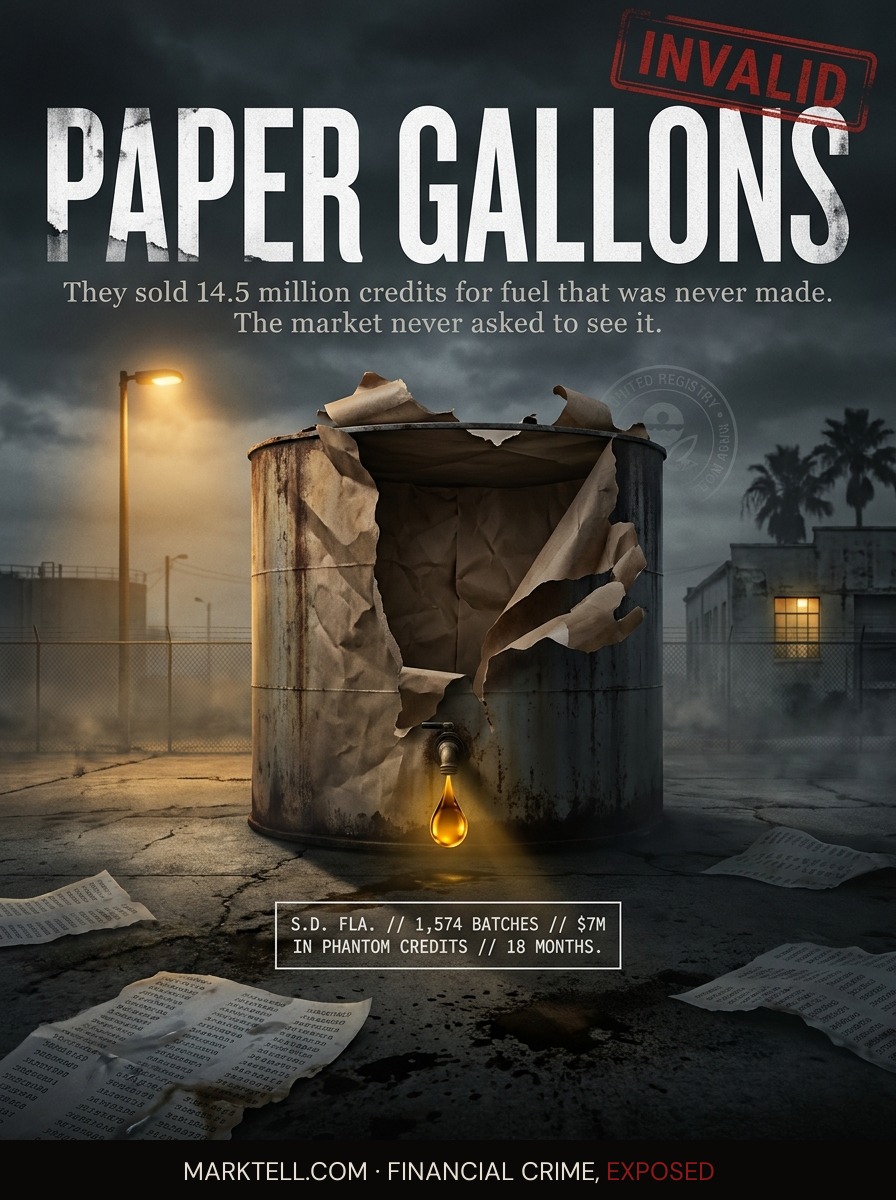 The gallons were paper. The credits were real. The market bought both.