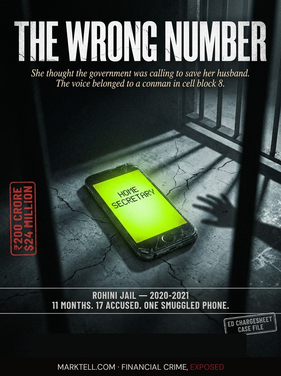 The call came from the Home Secretary. It came from cell block 8, Rohini Jail.