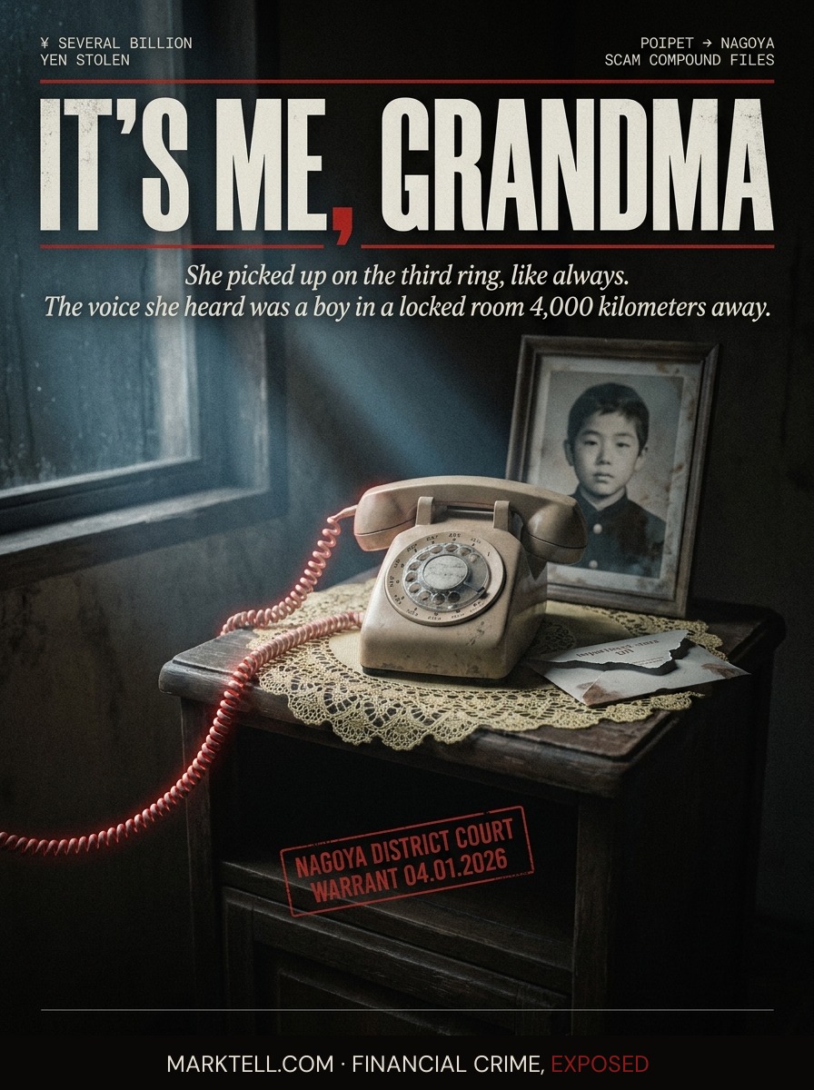 The call came from Nagoya. The boy on the line was not her grandson.