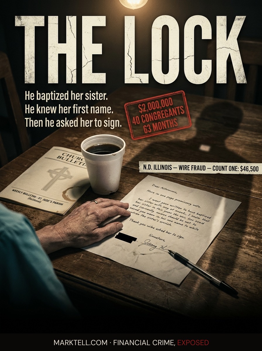 The minister knew everyone's first name. That was the lock.
