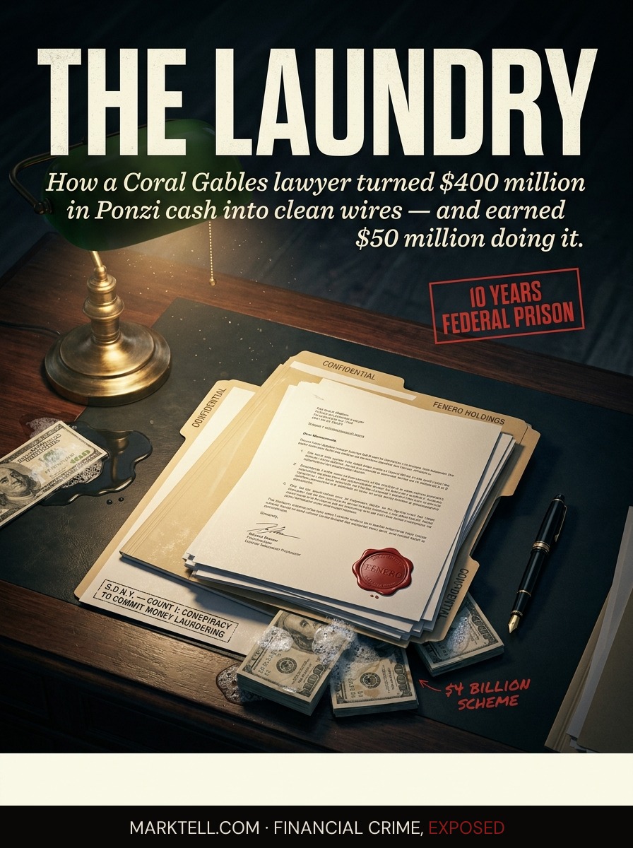 The lawyer who built the laundry: ten years for cleaning OneCoin's money