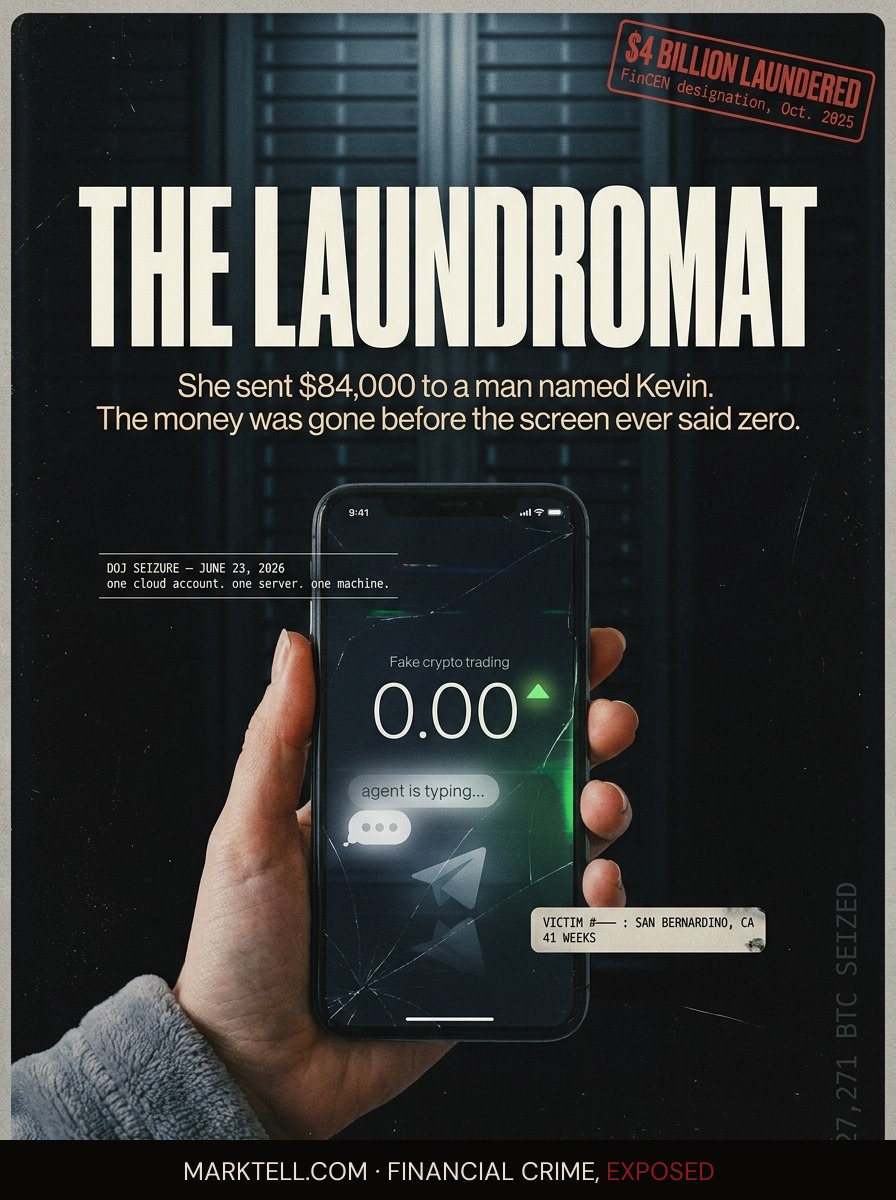 The cloud account was the laundromat. The laundromat had a Telegram channel.