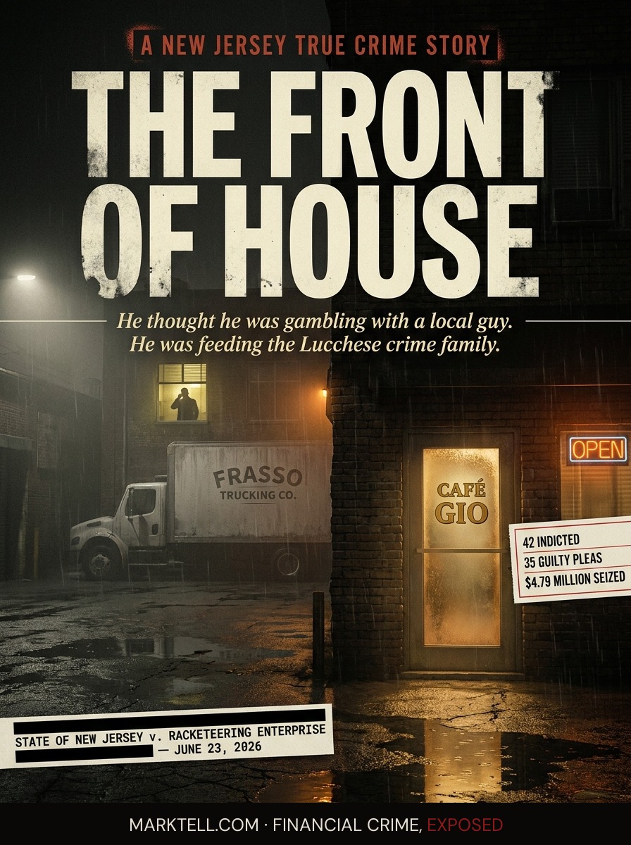 The bookie lived above the trucking company. The trucking company was the bookie.