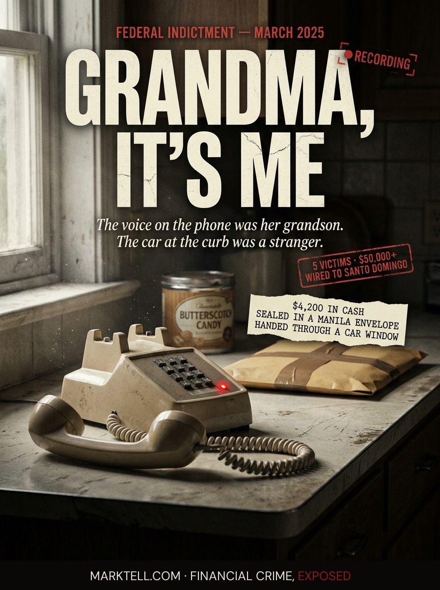 The voice on the phone was her grandson. The car at the curb was a stranger.