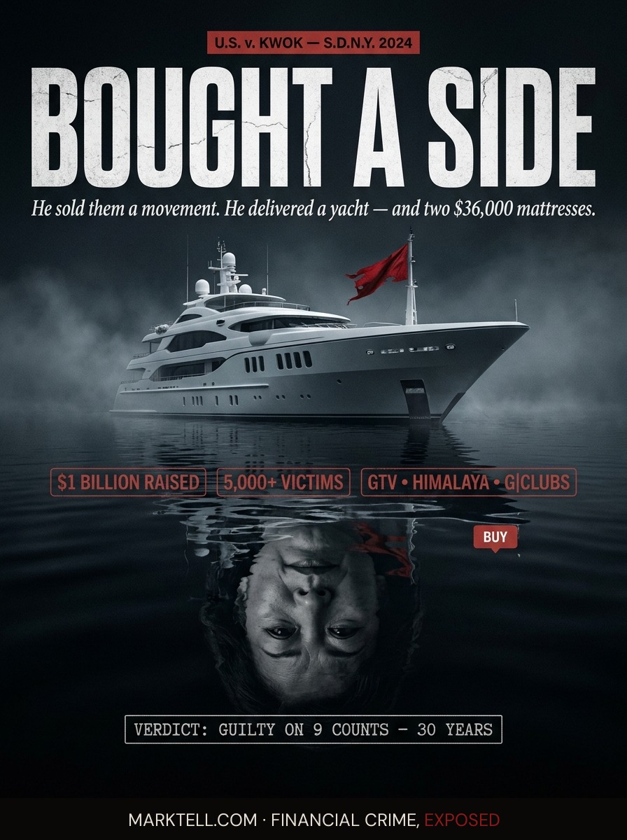 He sold them a movement. He bought a yacht and two mattresses.