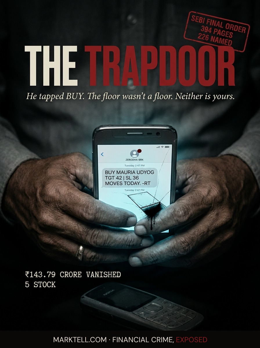 The SMS said Zerodha. The SMS was the trapdoor.