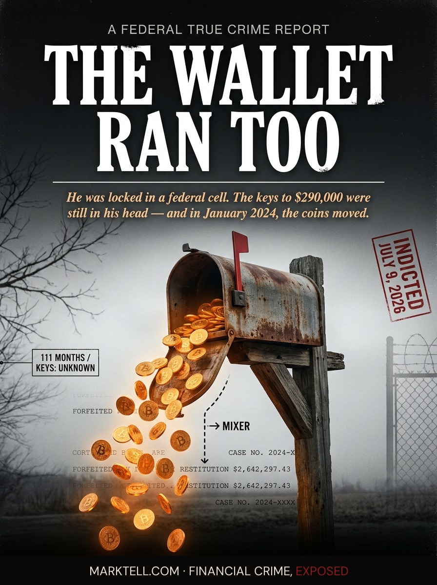 He served the sentence. The wallet kept working.